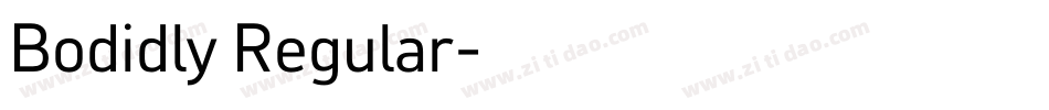 Bodidly Regular字体转换